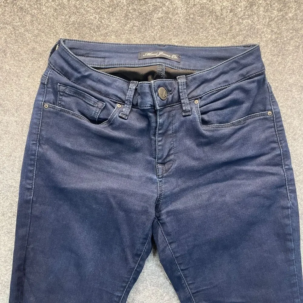 Mavi Jeans Women's 26x28 Skinny Dark Blue Stretch Mid‎ Rise Denim